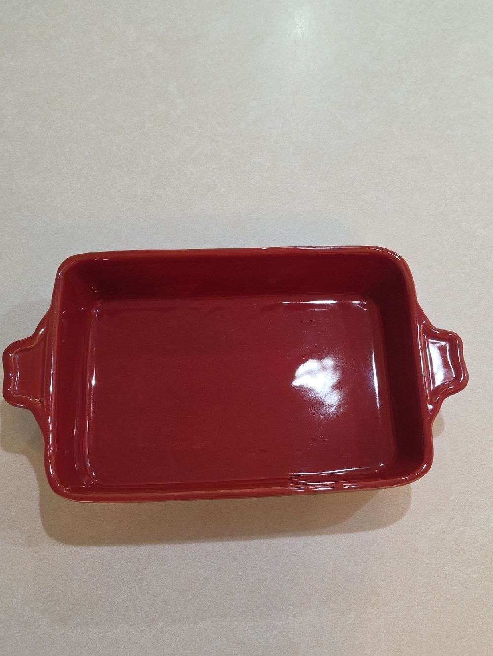 Vintage Emile Henry Baking Dish (France 1982 Stamped On Bottom)